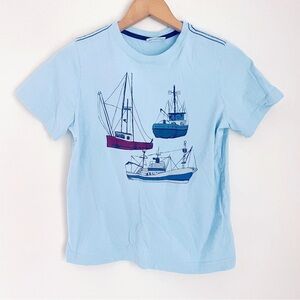 Hanna Andersson Nautical Boats Ships Graphic Tee